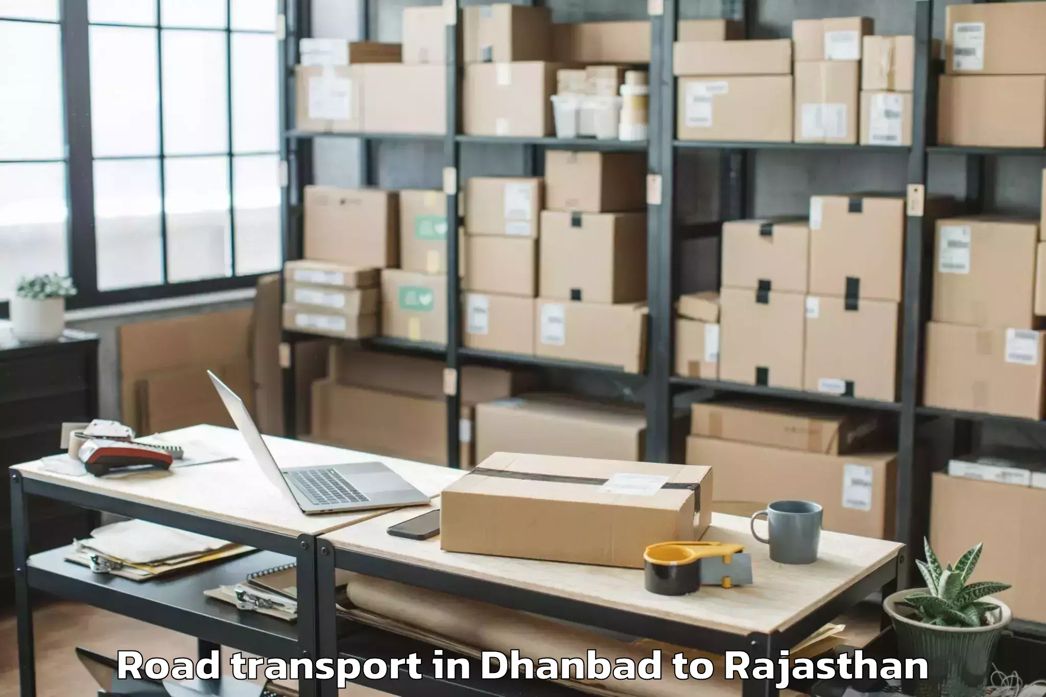 Top Dhanbad to Singhania University Jhunjhunu Road Transport Available